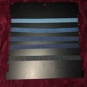 💝Denim Chokers Set of Five!!💝